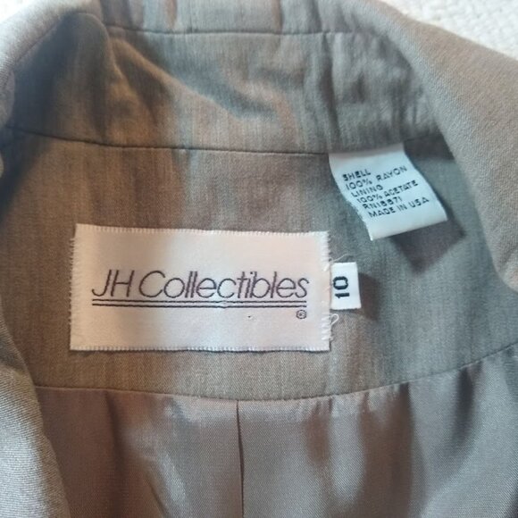 Vintage JH Collectibles  size 10   taupe-mushroom-brown jacket - Picture 5 of 16
